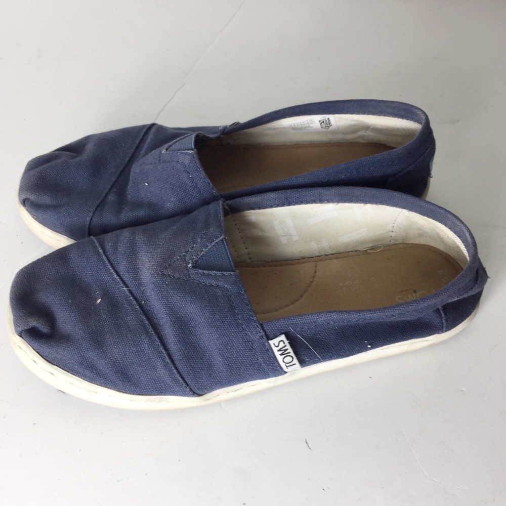 Toms Blue Slip On Casual 5.5 Shoes